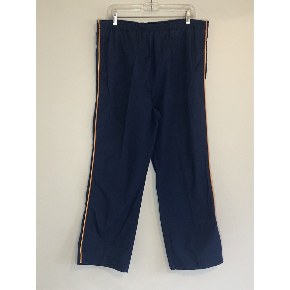 Vintage HOBIE Track Pants Drawstring Waist Side Pockets Made In USA Sz XL Surf